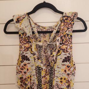 Free People Floral Tiered Ruffled Dress